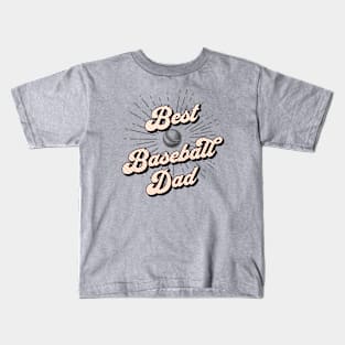 Best Baseball Dad Kids T-Shirt